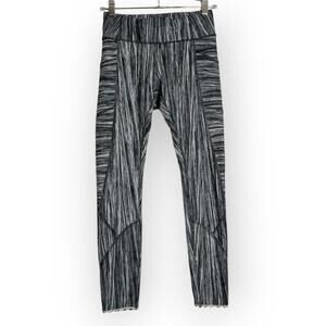 Lululemon Tight Stuff Tight II SIZE 4 Low Tide Alpine Black White Legging